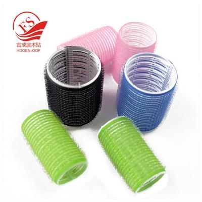 China Large Hook Loop Plastic Hair Rollers / Hot Rollers For Wet Or Dry Hair for sale