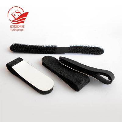 China Black Square Self Adhesive Hook And Loop OEM For Furniture , Nylon And Polyester for sale