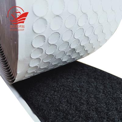 China Reusable Double Sided Glued Back Self Adhesive Hook Loop Dots 25mm , Removable for sale