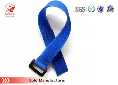 China Nylon Welding Adjustable Hook And Loop Cable Ties With  Buckle for sale