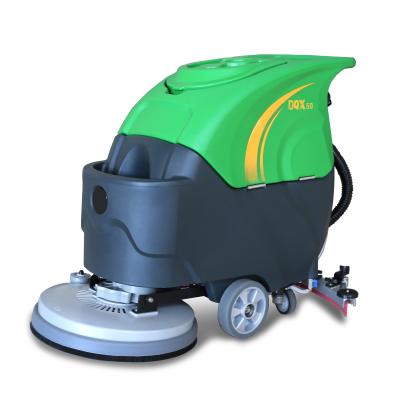 China Marshell Walk-Behind Floor Cleaner 24V Battery Electric Scrubber for 2000m2/h Cleaning for sale