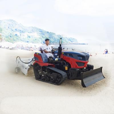 Cina Facile da usare 1200 Vibrating Screen Controlled Hydraulically Sand Beach Cleaning Machines in vendita