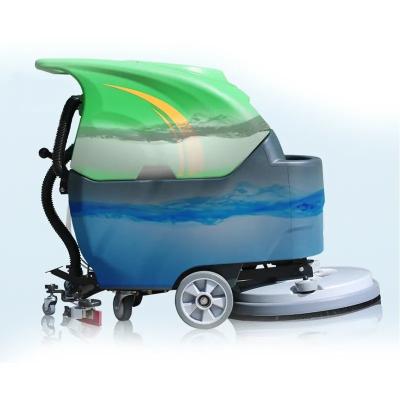 China CE Approved Electric Dual Brush Floor Scrubber Dryer Machine for Warehouse Cleaning for sale