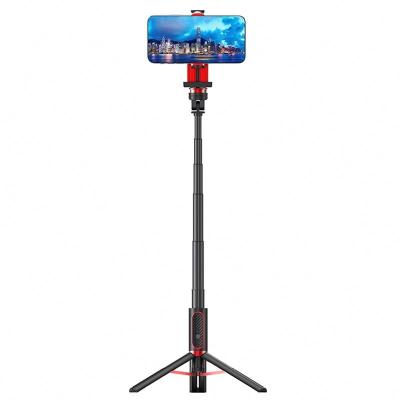 China Single Fold Axis Selfie Stabilizer Aluminum Tripod For Mobile Phone Vlogging Live Broadcasting for sale