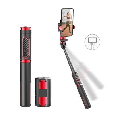 China SEAJIC PORTABLE Handheld Handheld Selfie Stick with Anti-shake Stabilizer Gimbal Stabilizer Selfie Remote Tripod for sale