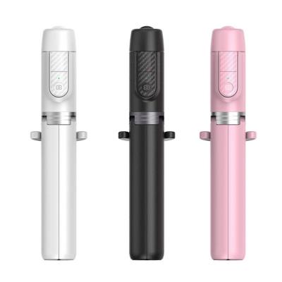 China Hot Handheld Live Aluminum Bracket Mini Selfie Stick Smartphone Tripod Selfie Stick Amazone Selfie Stick for sale