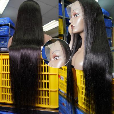 China 100% Pure Original Natural Virgin Hair Remi Hair Wig 13X6 Cuticle Aligned Hair Lace Front Wig for sale