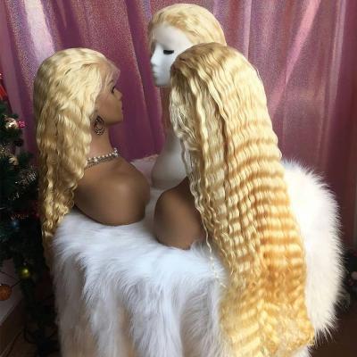 China Silky Straight Wave 613 30 Inch Blonde Burmese Cambodian Burgundy Lace Closure Wig Jerry Kinky Curly Human Hair Hd for sale