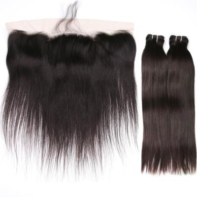 China Original Pure Remy Virgin Hair Cuticle Aligned Human Hair Weave Bundles Closure And Silk Bottom Headband for sale