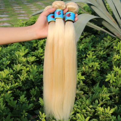 China Free Shipping Silky Straight Wave Hair Weft 613 Raw Indian Blonde Hair Bundle for sale