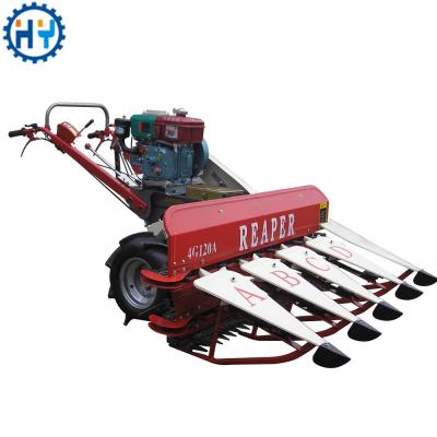 China Mini Rice Paddy Farm Use Diesel Engine Rice Wheat Harvester for sale