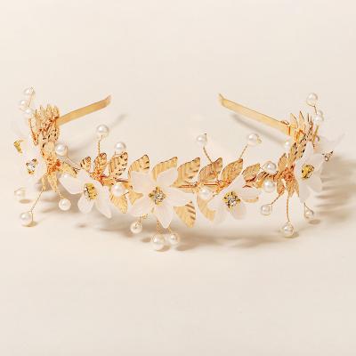 China Fashion HIGH END NEW DESIGN STYLE ALLOY BAROQUE ACRYLIC CROWNS BRIDAL CROWNS FLOWER CROWN FOR WEEDING for sale