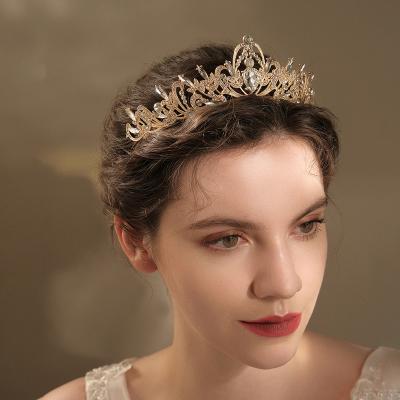 China Fashion weeding crown for bride high-end design high quality bridal crowns Europe and USA alloy diamond party wedding hot sale explosive crown for sale