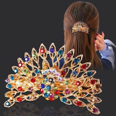 China Hair clips for women 2022 large new Korean exquisite rhinestone barrettes spring clip hair accessories for women for sale