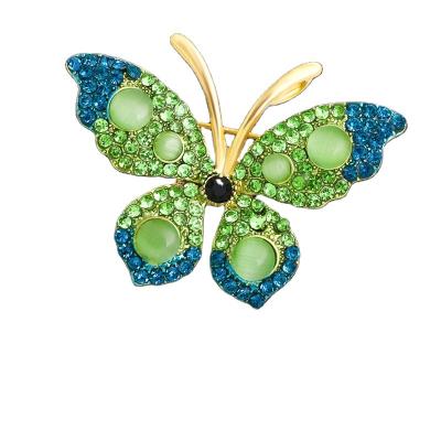 China ELEGANT BROOCHES ALLOY BUTTERFLY BROOCH DESIGNER CANAL FABERGE PIN CUSTOMIZED LUXURY BROOCHES for sale