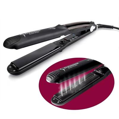 China Amazon Commercial Hot Selling Salon Use Steampod Hair Straightener Iron Steam Styler Professional Ceramic Hair Straightener For Sale for sale