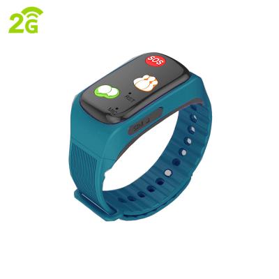 China Wifi GSM Body Temperature Wristband Tracker Gps SOS Watch Elderly for sale