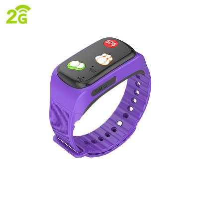 China 2021 Wifi Gps Tracker Bracelet GSM 2G NFC Older SOS Smart Watch Drop Down for sale