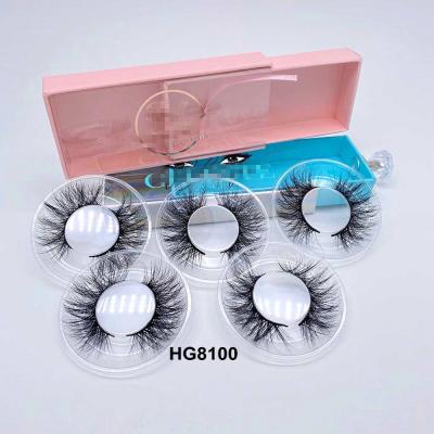 China Private Label 3d Mink Eyelashes 15mm 18mm 20mm Reusable Natural Mink Eyelashes 5D False Lashes for sale