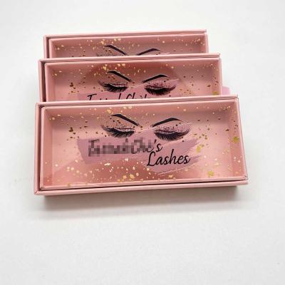 China Handmade 3D mink eye lashses private label pink lashes wholesale packaging box custom eyelash packaging for sale