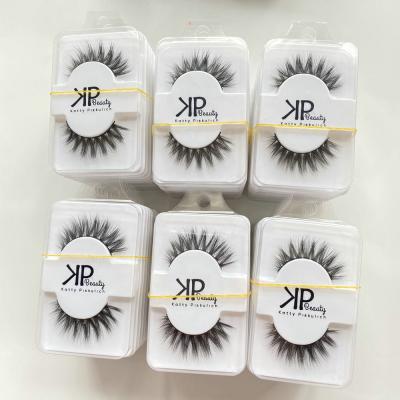 China Wholesale Korea PBT Material 3D Material False Eyelashes Natural Soft Silk Box Set Hand Made Faux Mink Eyelashes for sale