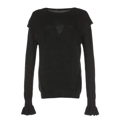 China Women's Anti-Shrink Ladies Wool Casual-Fit Sweater OEM Sweaters Girls Elegant Stylish Knitted Sweater for sale