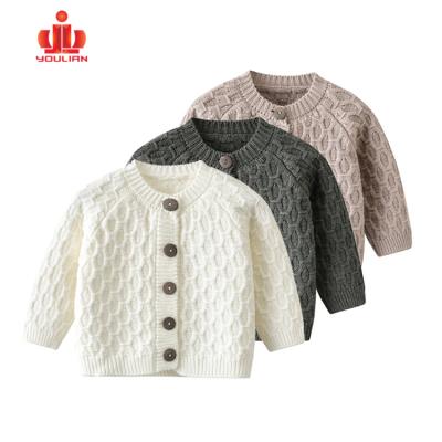 China Custom Logo Autumn Winter Warm Rainbow Sweater Anti Shrink Kids Sweater Kids Boy for sale