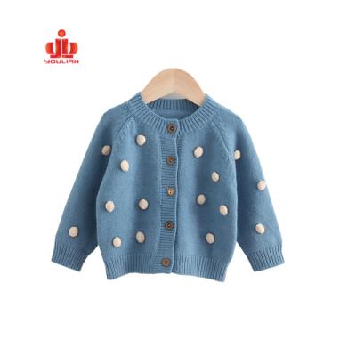 China High Quality Custom Made Long Sleeve Children's Cotton Cardigan Sweater Anti-shrink Children's Cardigan Sweater for sale