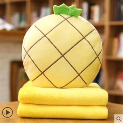 China Portable Soft Cute Animal Anti-pilling Travel Air Conditioning Set Cover Pillow for sale