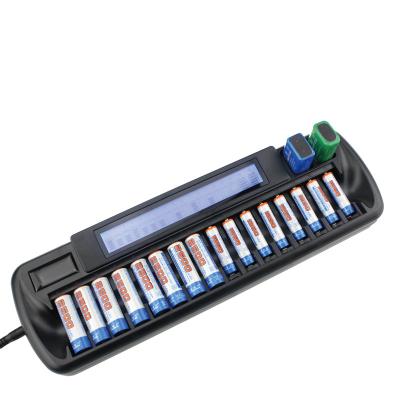 China 1.2V Ni-MH/Ni-CD 18 Slots 9V LCD Battery Charger Quick Charge 1.2V AA AAA NI-MH Battery Charger Ni-CD Li-ion Rechargeable Battery Charger Ni-MH for sale