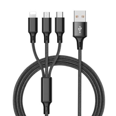 China MP3/MP4 Player Three-in-One Fast USB Charging Cable 3A Charging Suitable for USB C Charging Cable Adapter Cable for sale