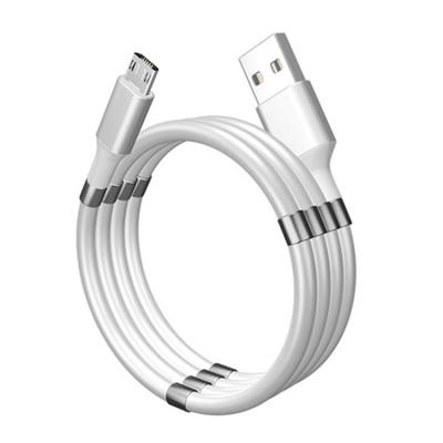 China For iPhone + Type C Phones + Micro-USB Phones New Arrival Self-Winding Magnet USB Charging Cable Type C Android Phone Accessories Supplier Free Sample for sale