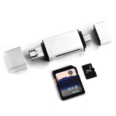 China IUSB Pro Free Samples All In One SD TF OTG Card Reader For Type-C, USB, Micro-USB Devices for sale