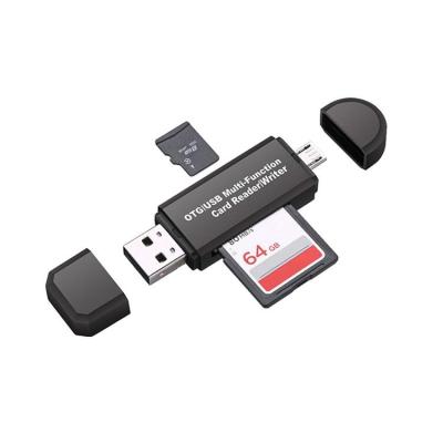 China IUSB Pro Type-C USB3.0 and Micro USB 3 in 1 for Android Computer Expansion Connector OTG TF/SD High Speed ​​Universal Card Reader for sale