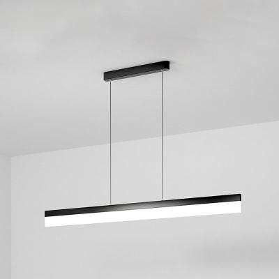 China White Silver Black COB Linear Pendant Lamp 36w 48w Hospital School Office Ceiling Hanging Recessed Aluminum Led Linear Light for sale