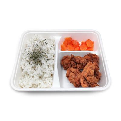 China Eco-Friendly Disposable Biodegradable Eco-Friendly Microwavable Dish For Restaurant Biodegradable Sugarcane Pulp Food Tray for sale