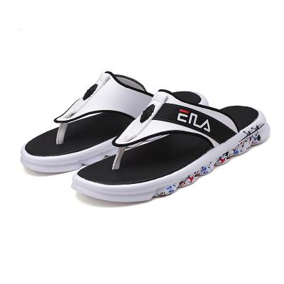 China Breathable shoes 2021 new fashion logo men's slippers FLA summer popular beach male shoes non-slip for sale