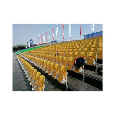 China Outdoor dismounted bleacher plastic bleacher seats basketball bleacher zu verkaufen