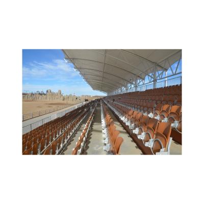 China 2021 Rental grandstand seats with tip up seats chairs outdoor metal structures grandstand bleachers zu verkaufen