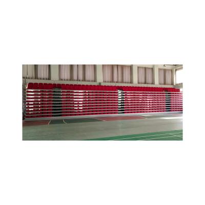 중국 Indoor retractable bleachers with motorized operation telescopic seating system 판매용