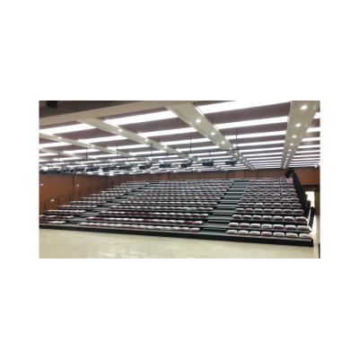 China Commercial indoor retractable bleachers with motorized operation for sale