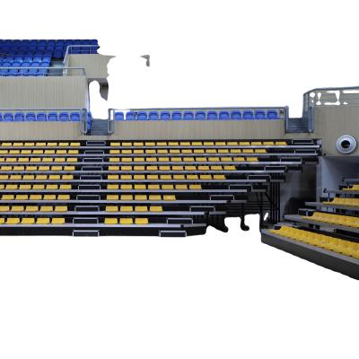 중국 2021 Automatic indoor Retractable Gym Bleachers tribune telescopic bleachers grandstand 판매용