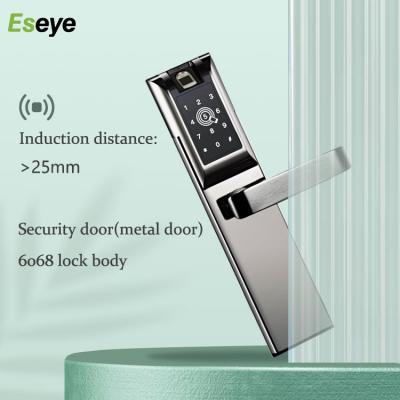 China Eseye Euro APP Smart Remote Control Door Lock and Fingerprint Smart Door Lock for Hotel Home 340*78*18mm for sale