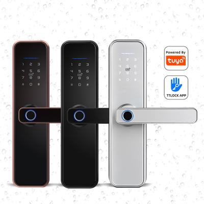 China Built-in Screen Waterproof Tuya Fingerprint Password Wifi Smart Lock Lock Electronic App doo digital lock for sale