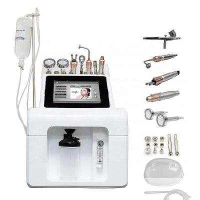 China Skin Tightening 9 in 1 Crystal Microdermabrasion Hydra Aqua Peel Oxygen Facial Machine New Multifunctional Skin Care for sale