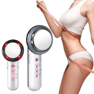 China Wholesale Handheld 3 in 1 Infrared Ultrasound Cavitation EMS Weight Loss Body Slimming Massager Beauty Device for sale