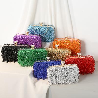 China Fashion\comfortable\durable Popular pure handmade crystal handbag clutch purse ladies Party bag clutch bling rhinestone evening clutch bag women for sale