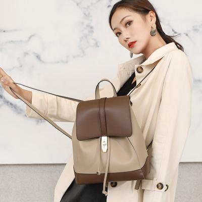 China Portable wholesales genuine leather designer ladies bags custom woman backpacks back for traveling outdoor small backpack for women leather for sale