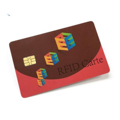 China Waterproof Touch Smart Card FM4442 CMYK Chip CMYK Printing Card for sale