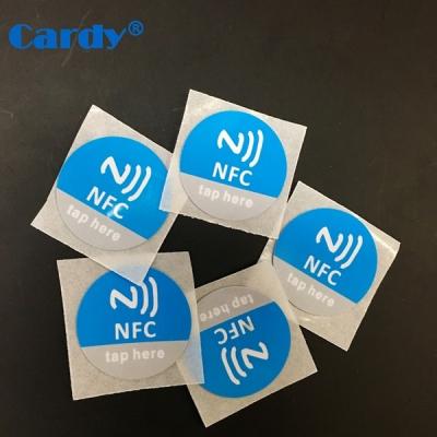 China Other 13.56MHz Preprinted NFC Sticker RFID Tag Sticker NFC NTAG213 Chip for sale